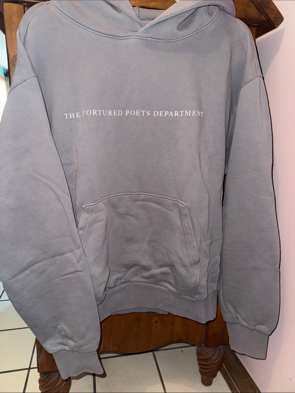 Taylor Swift Light Gray The Tortured Poets Department Pullover